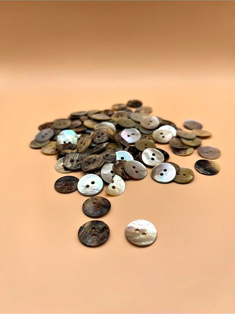 Vintage Assorted Iridescent Mother-of-Pearl Buttons
